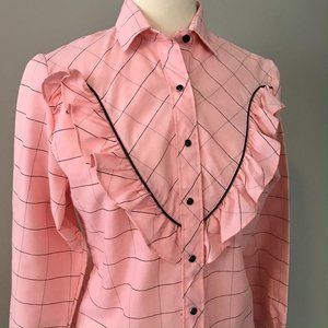 Vintage Western CAMEO ROSE Cowboy Shirt M